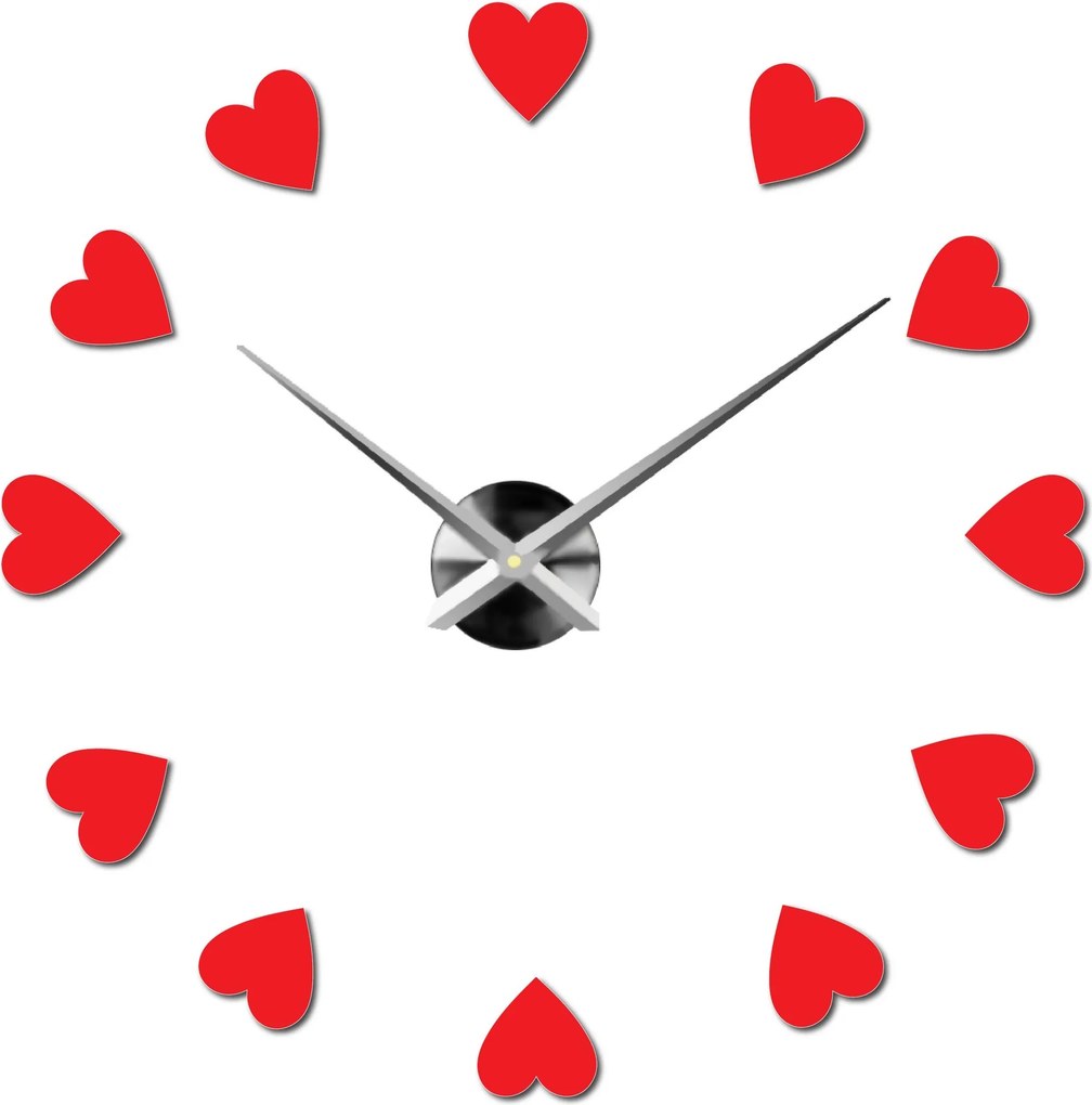 SENTOP | Veľké nástenné hodiny s motívom srdca I SENTOP 12S051 Wall clock HEU- analógové