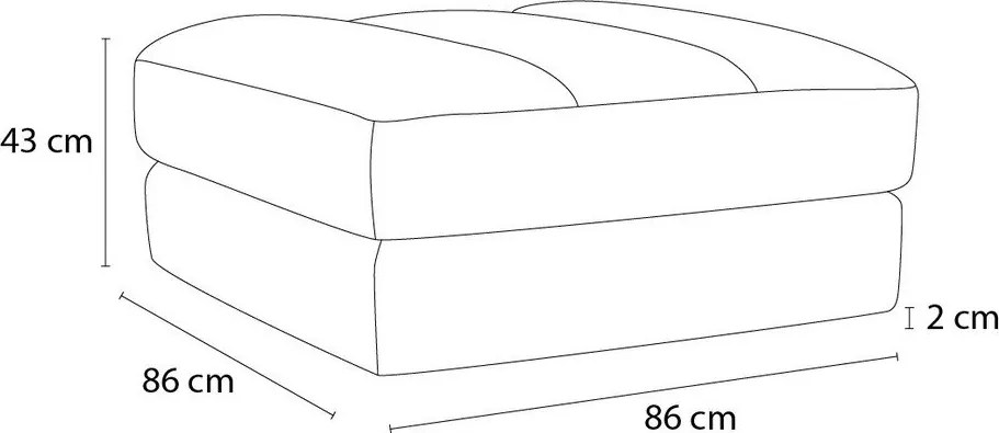 Svetlosivá zamatová podnožka Sierra – Bobochic Paris