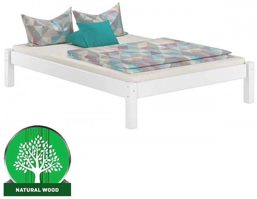 Posteľ Dora 160x200 borovica morená biela