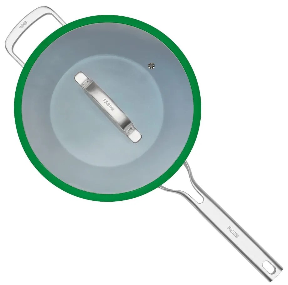 Wok hliníková panvica s pokrievkou/s nepriľnavým povrchom ø 28 cm Meda 3.0 – FABINI