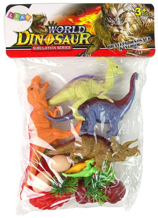 Lean Toys Sada figúrok dinosaurov s príslušenstvom 15 kusov