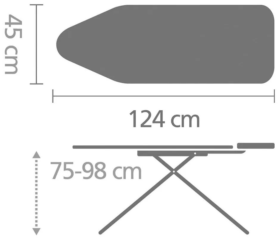 Brabantia Žehliaca doska Cotton Flower pre parné jednotky