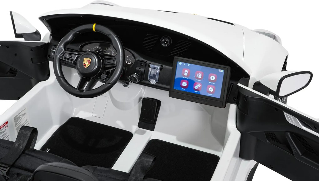 Ramiz Detské pretekárske auto Porsche 911 GT3 STRONG MP4 biele