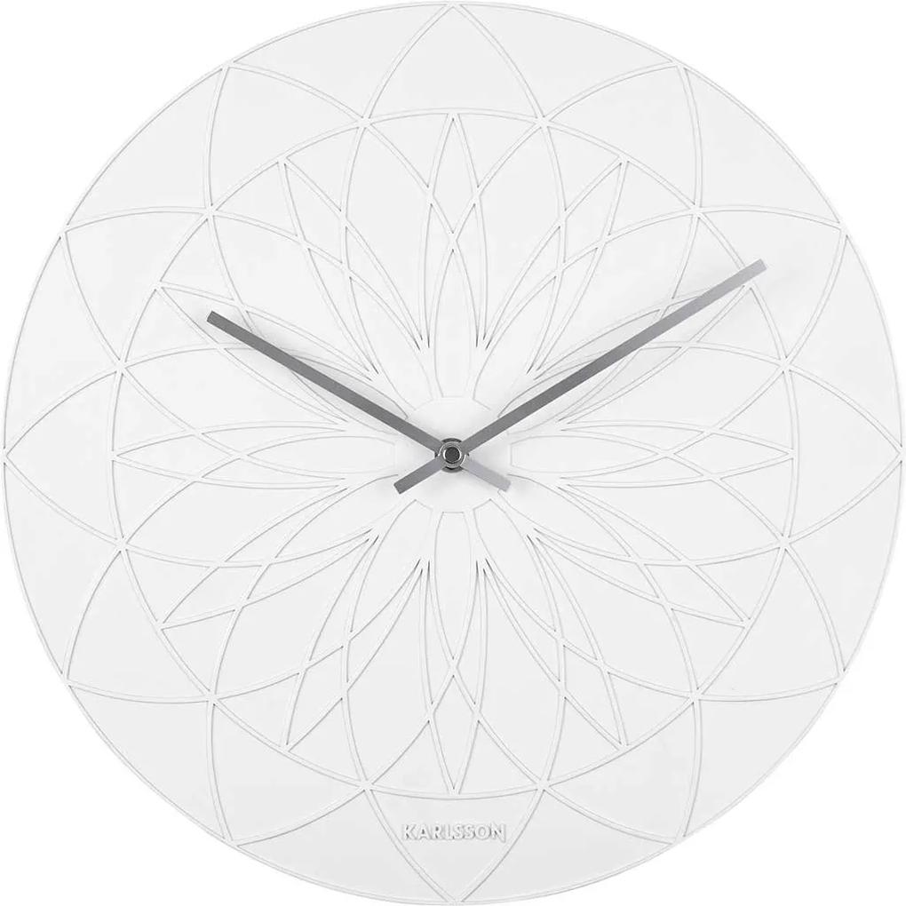 Nástenné hodiny Fairytale biele 40 × 3,5 cm