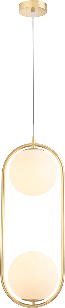 Toolight Toolight, závesné svietidlo 2xG9, G134-2CP, zlatá, OSW-02608