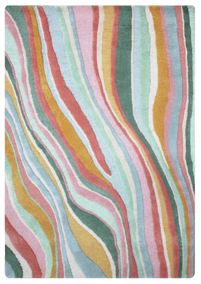 Ručne tkaný vlnený koberec 120x170 cm Abstract Flow – Flair Rugs