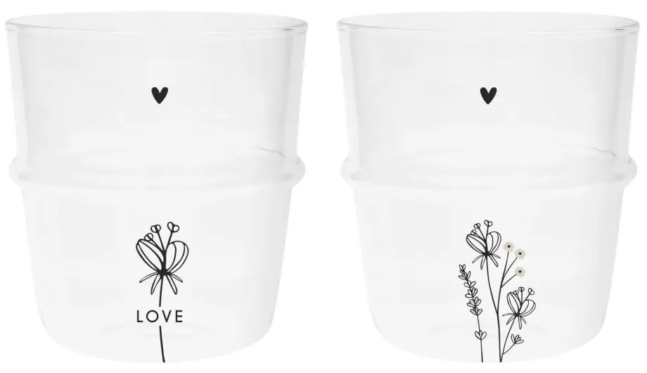 Tumbler Water(2x12) Love &amp; Wild Flowers 8.5x9cm