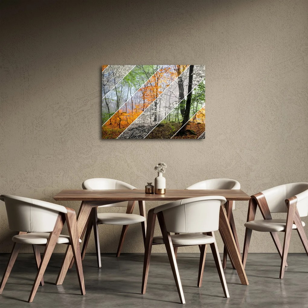 Obraz - Striedanie ročných období (70x50 cm)