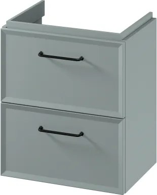 Cersanit S1021-007 - Závesná kúpeľňová skrinka pod umývadlo MILLE SLIM 50x35 cm mintová