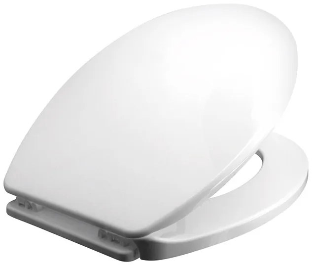 BISK Erga Iris, toaletné WC sedátko z polypropylénu, biela, ERG-80902