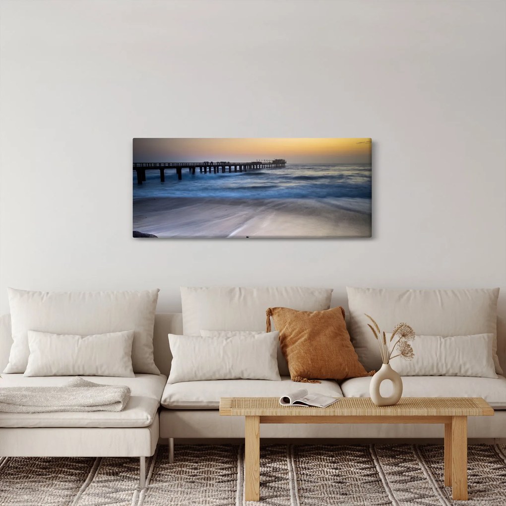 Obraz prístavu v Namíbii (120x50 cm)