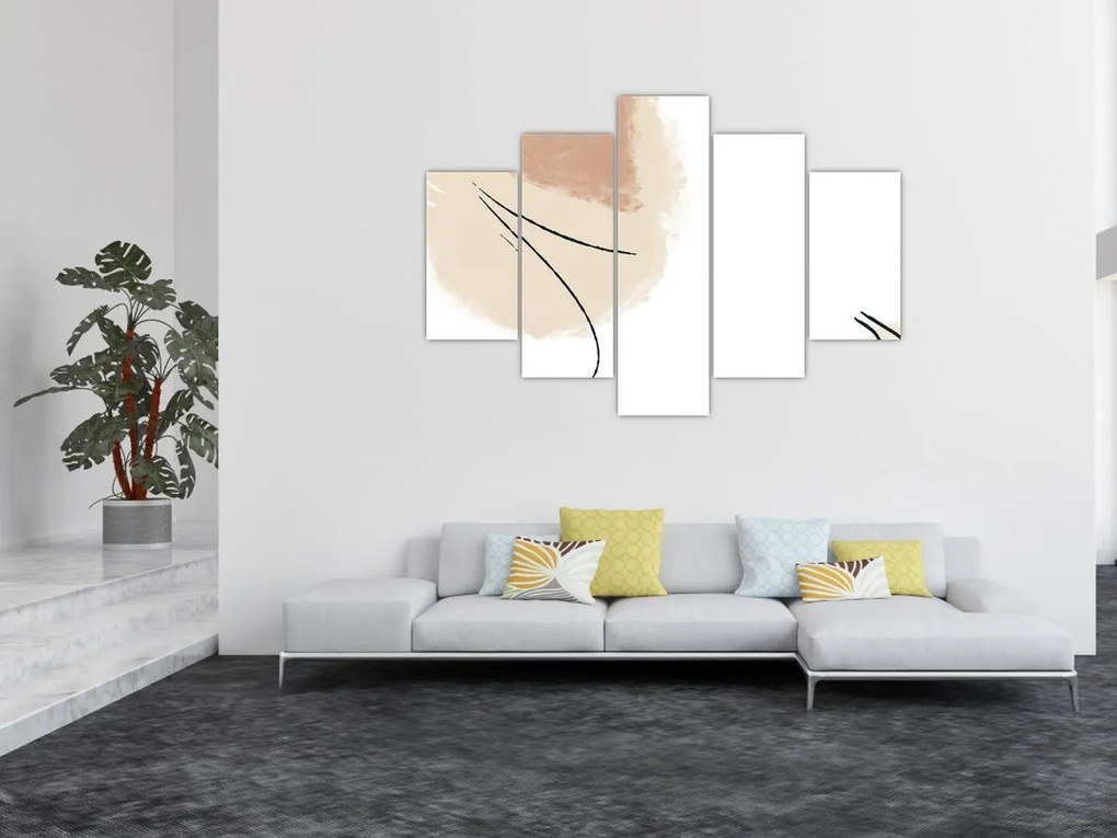 Obraz - Biela abstrakcia (150x105 cm)