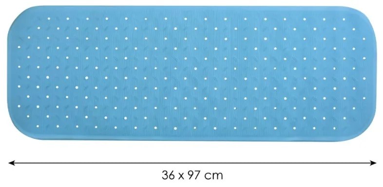 Spirella Protišmyková podložka do vane CLASS Premium, svetlomodrá, 36 x 97 cm