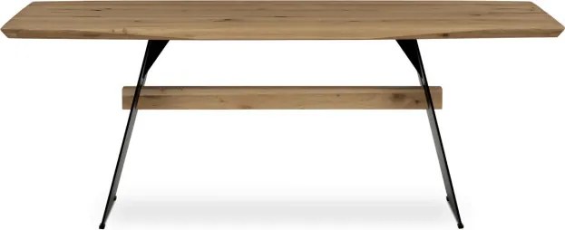 Jedálenský stôl 200x100 cm DS-M200 DUB dub / čierne nohy