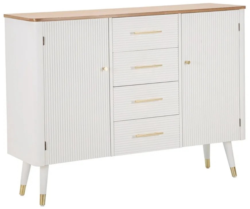 Dizajnová komoda Gerlinde 117 cm biela