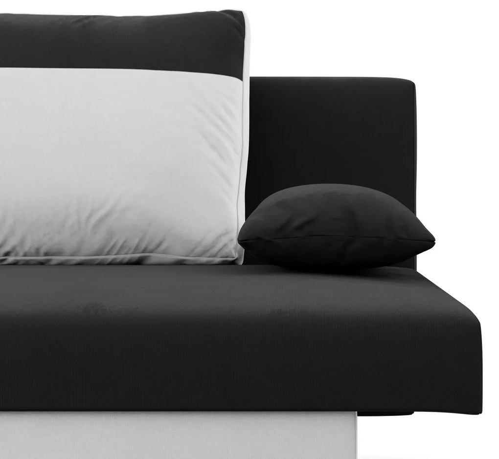 Veľká rozkladacia pohovka SONY model 2 Čierna/biela