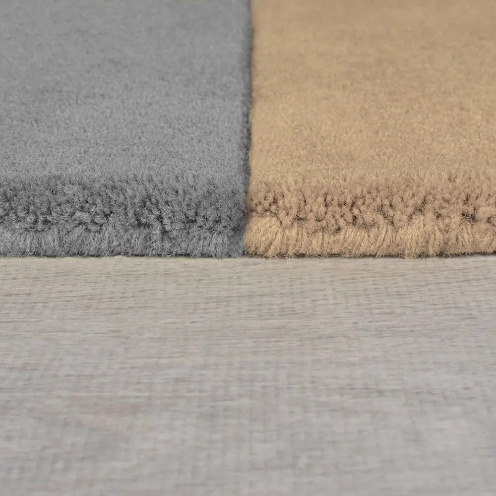 Čierno-sivý ručne tkaný vlnený koberec 200x290 cm Lozenge Monochrome – Flair Rugs