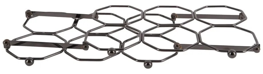 Sivý kovový skladací držiak na víno PT LIVING Honeycomb