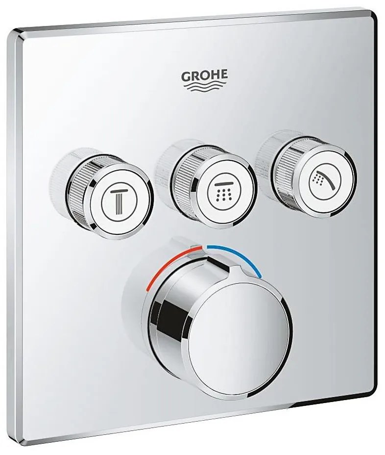 GROHE 29149000 - Krytka podomietkovej batérie SMARTCONTROL 158 × 158 mm chróm