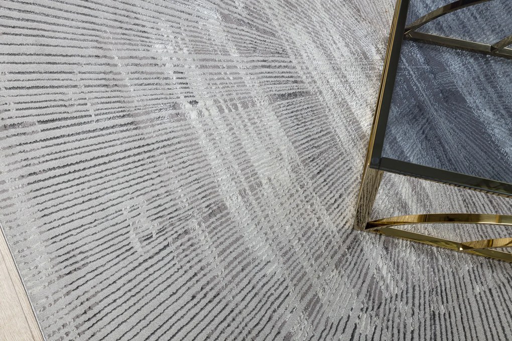 Koberec BLISS Z206AZ256 svetlosivý/sivý - Čiary, moderný, štrukturálny