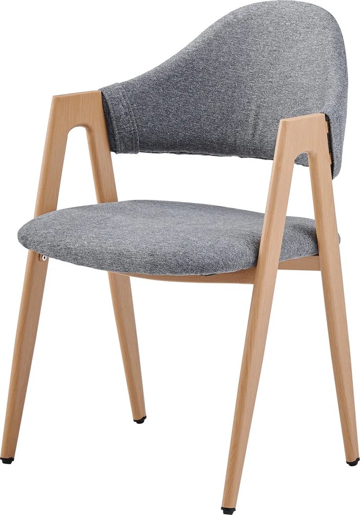 Jedálenská stolička látka/kov DCL-F4062 Farba: Sivá