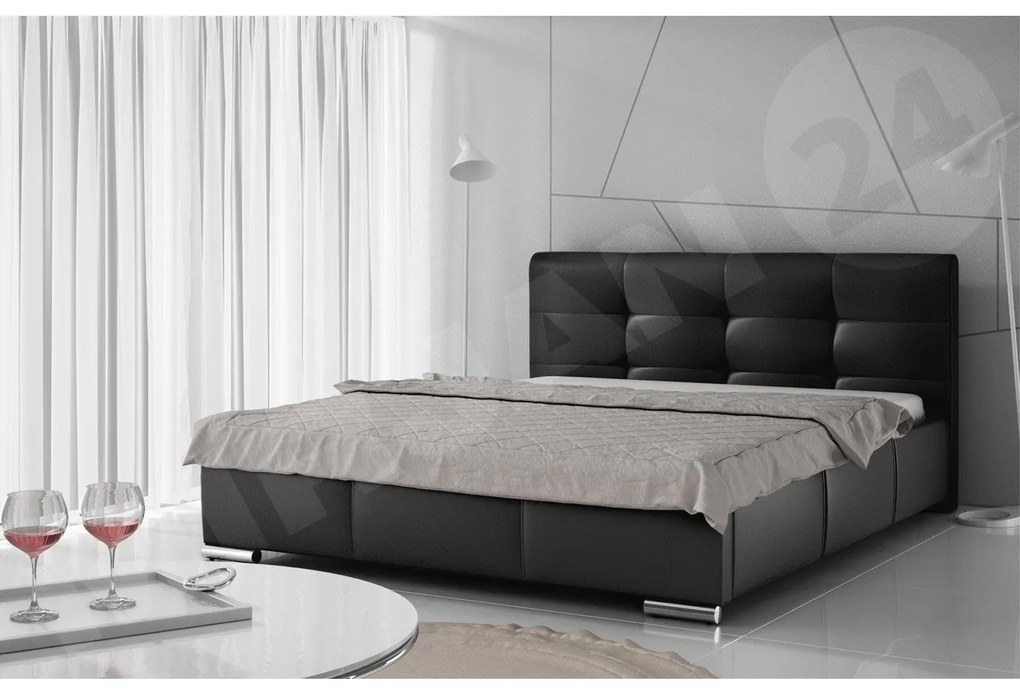 Posteľ Landron, Rozmer postele: 180x200, Dostupné poťahy: ekokoža Soft 033