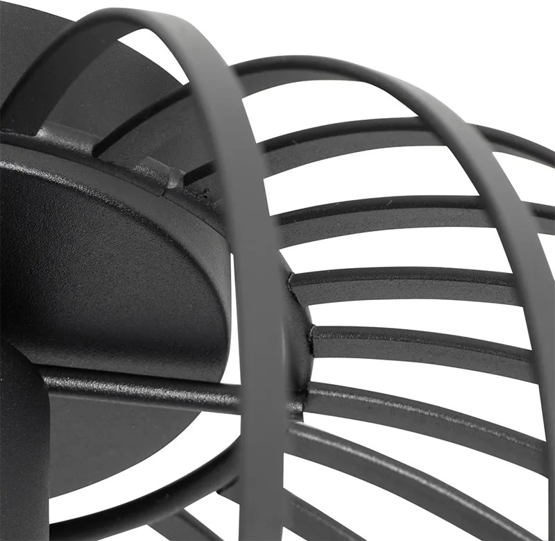 Inteligentné stropné svietidlo čierne 30 cm vrátane Wifi G95 - Johanna