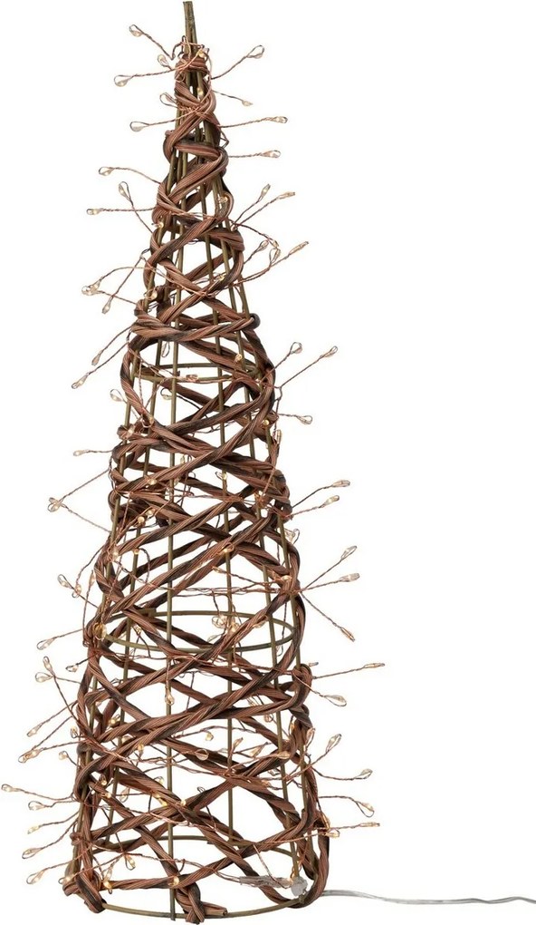 Vonkajšia vianočná dekorácia Svietiaci kužeľ, 40 x 12 cm, 160 LED, teplá biela, 40 cm