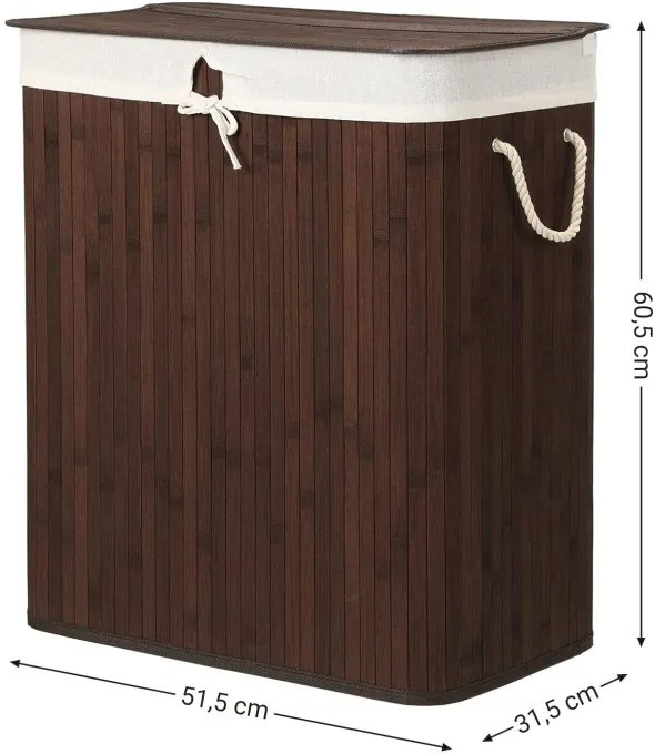 Bambusový kôš na bielizeň 100l LCB72Z