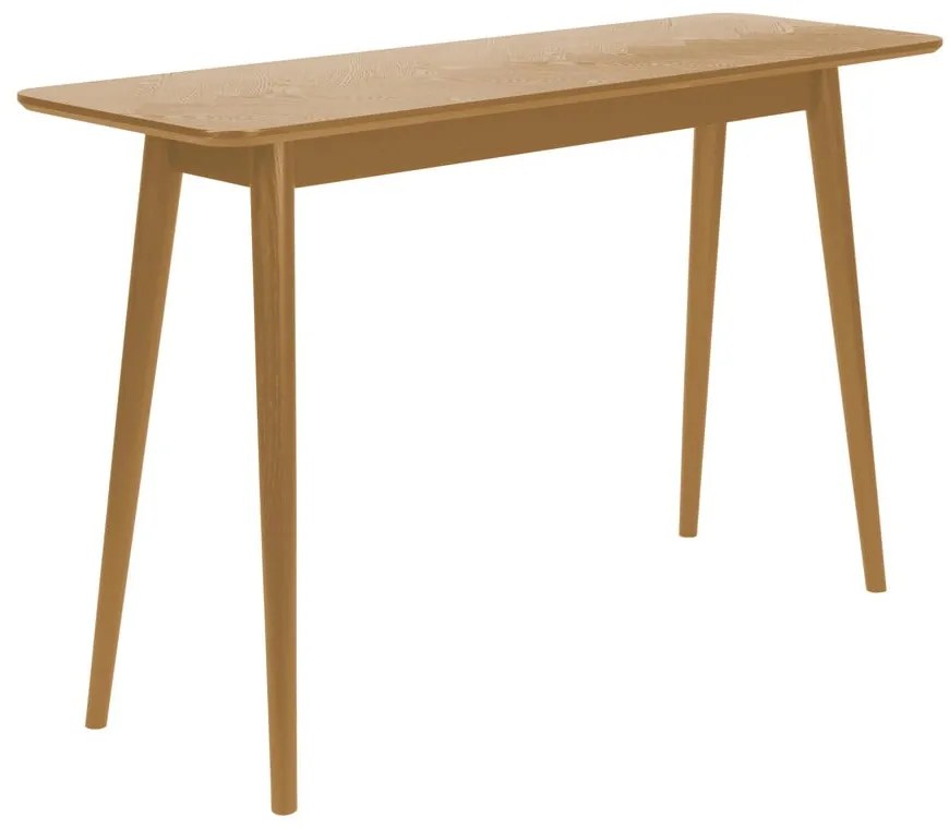 Konzolový stolík s doskou v dubovom dekore v prírodnej farbe 40x120 cm Fabio – White Label