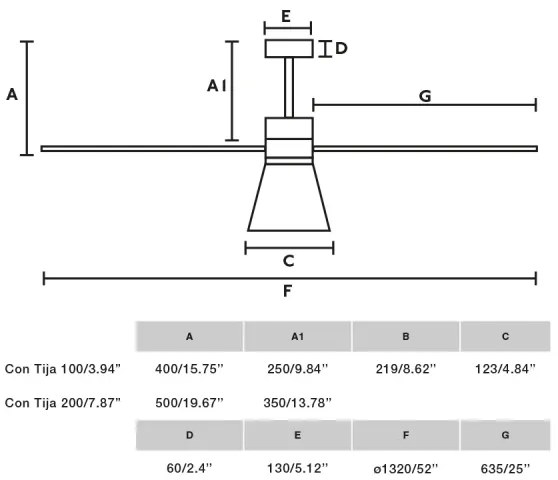FARO 33762WT-24-LED Stmievateľný ventilátor AMELIA L CONE LED/20W/230V sivá priemer 132 cm WT + DO