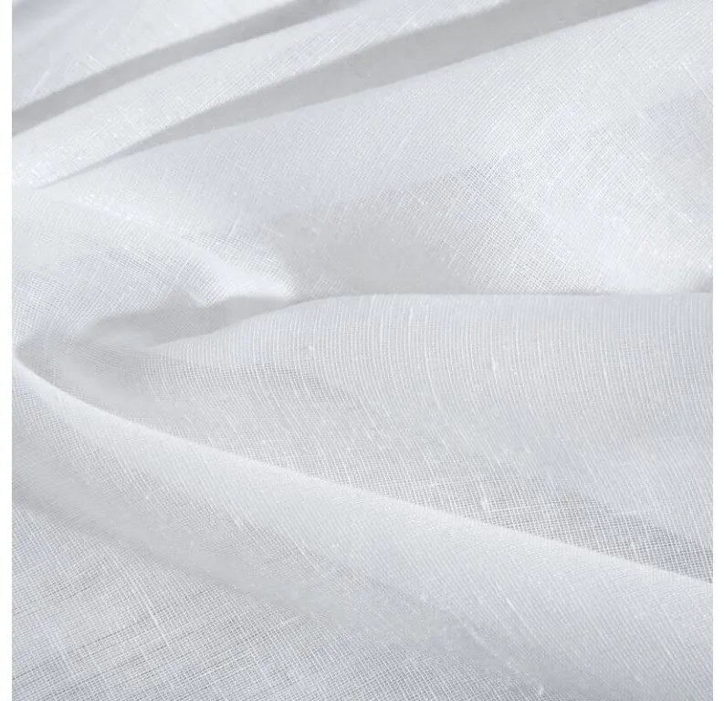 DECOREUM Jemná záclona s jemnou štruktúrou dažďových kvapiek 400 cm x 145 cm biela 100 % polyester Rozmer varianty: 400 cm x 250 cm, Farba varianty: Biela 104824