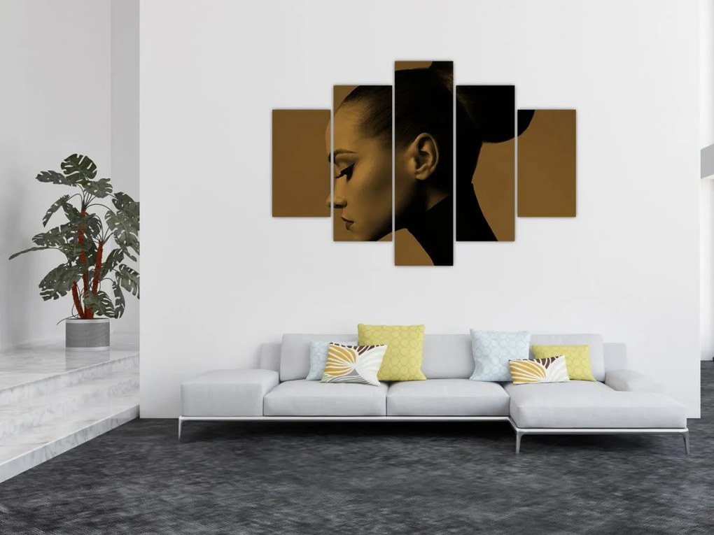 Obraz - Žena z profilu (150x105 cm)