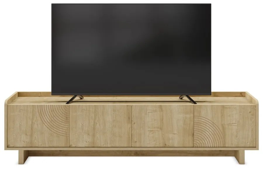 TV stolík v dekore duba v prírodnej farbe 180x45x40 cm Daira – Marckeric