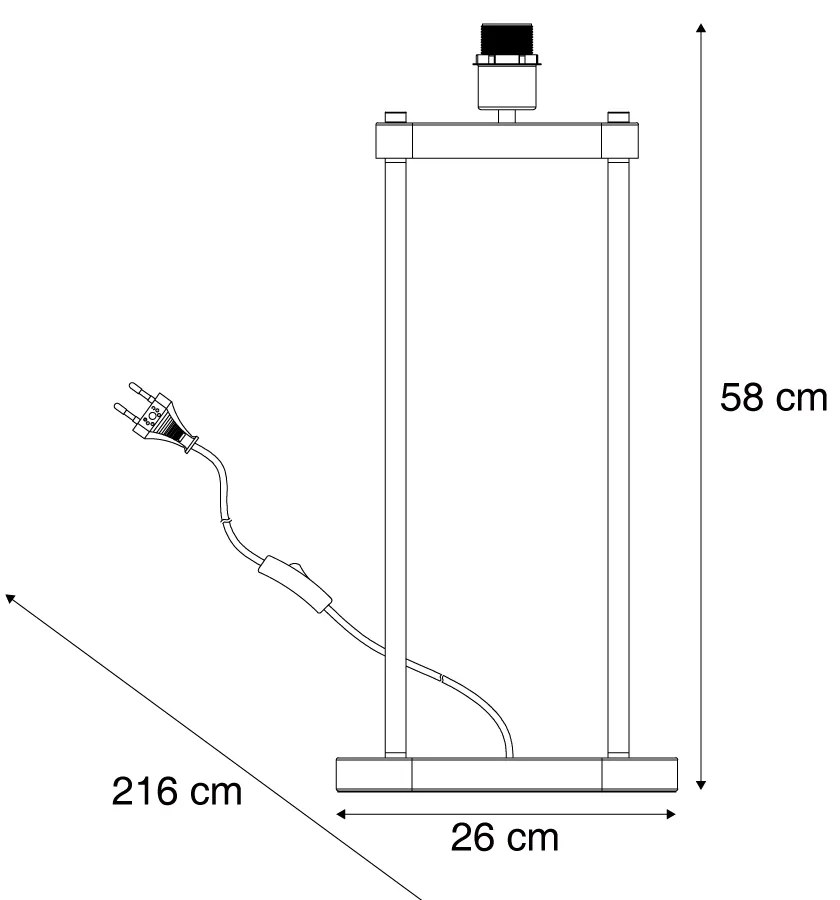 Moderná stolná lampa béžová - Thijmen