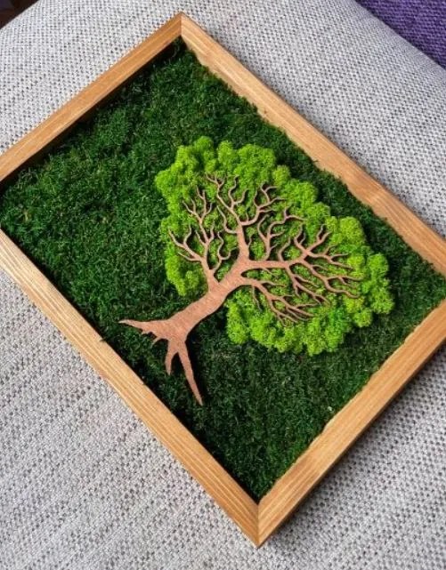 Machový obraz Strom 40x30 cm