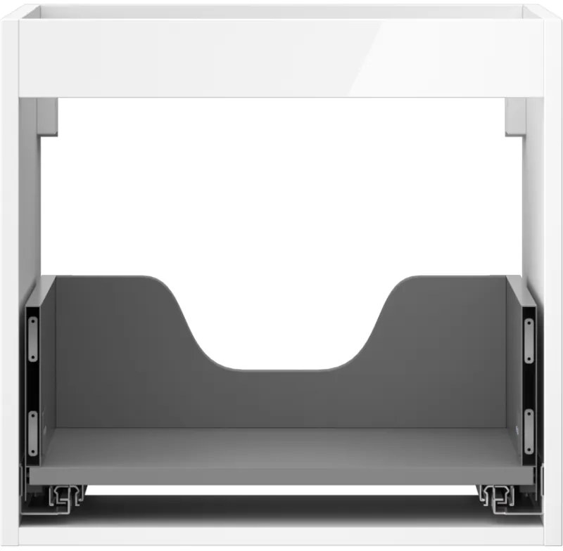 Mexen Box-A, závesná skrinka 50 cm, 1 zásuvka, biela lesklá, 91AX0-0500-470-1-00