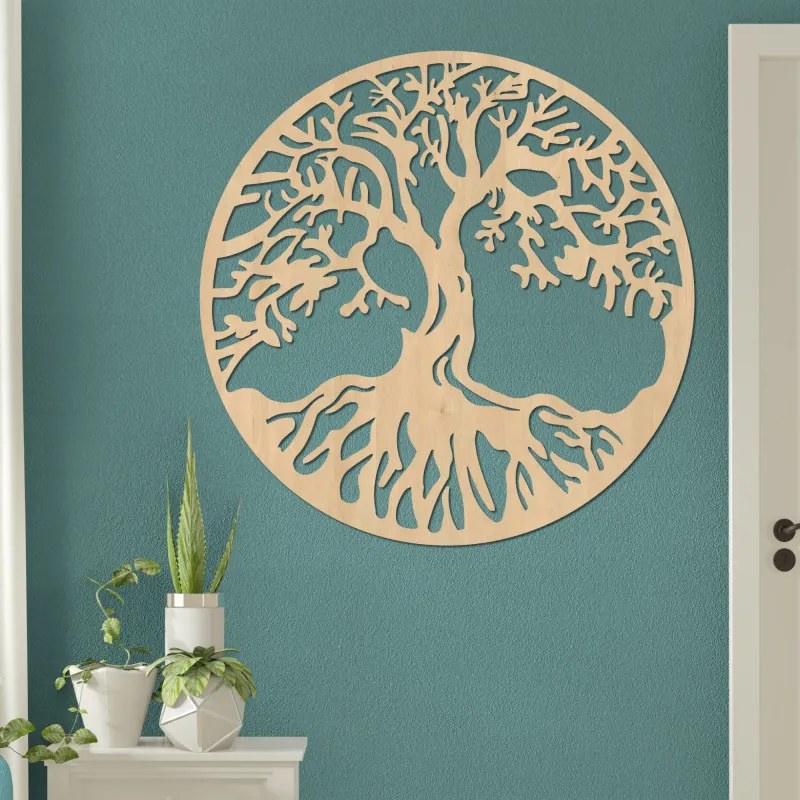 Drevený obraz Strom života | Moderná dekorácia na stenu | SENTOP HDF0154