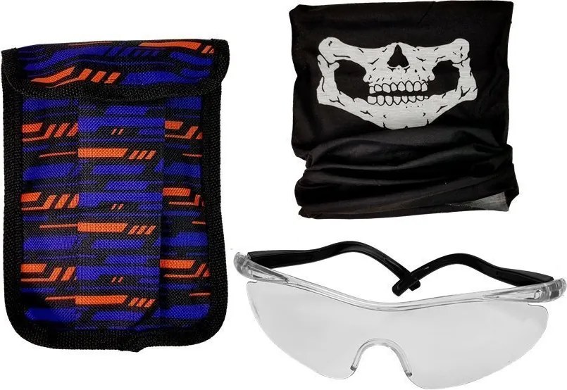 LEAN Toys Policajt Komando Kostým Náboje Okuliare Sling Vest