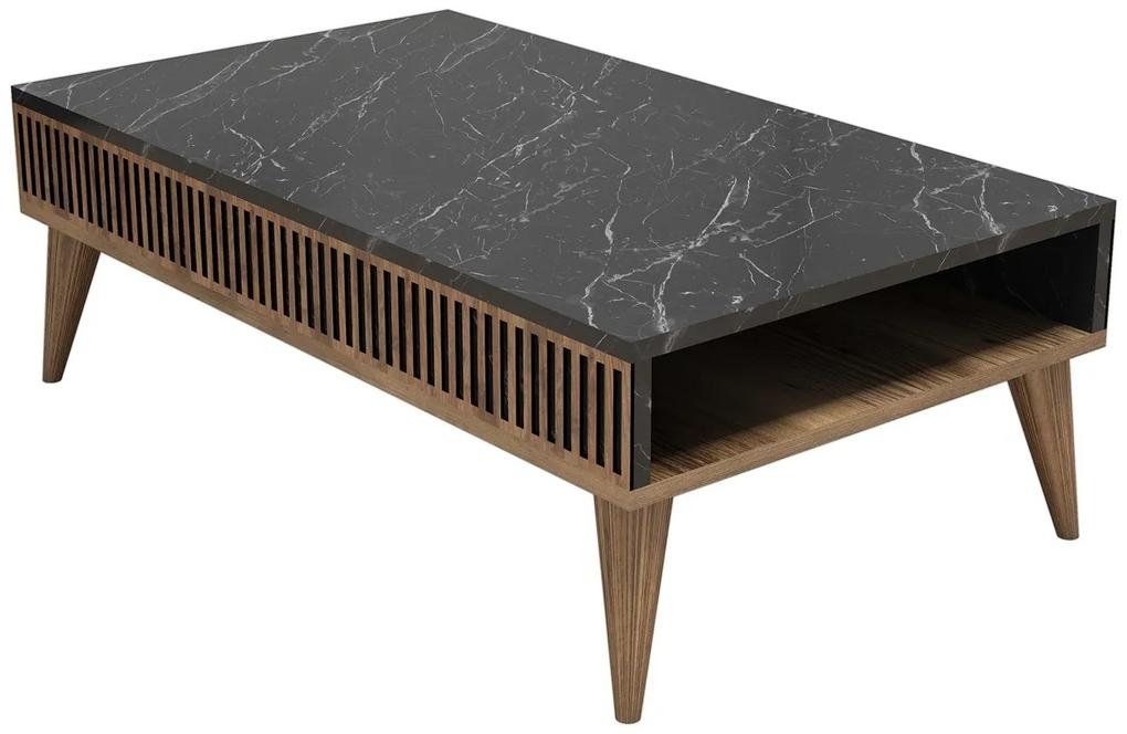 Dizajnový konferenčný stolík Cadelaria 105 cm orech čierny