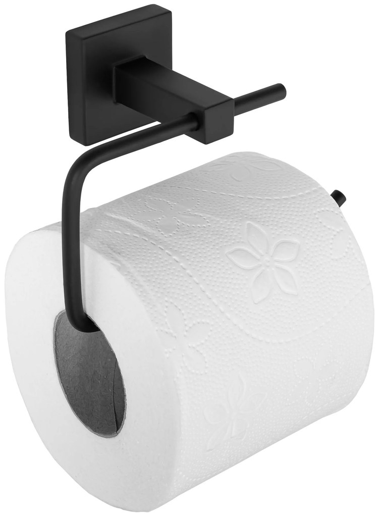 Tutumi Rea, nástenný držiak na toaletný papier 322199, čierna matná, REA-77000