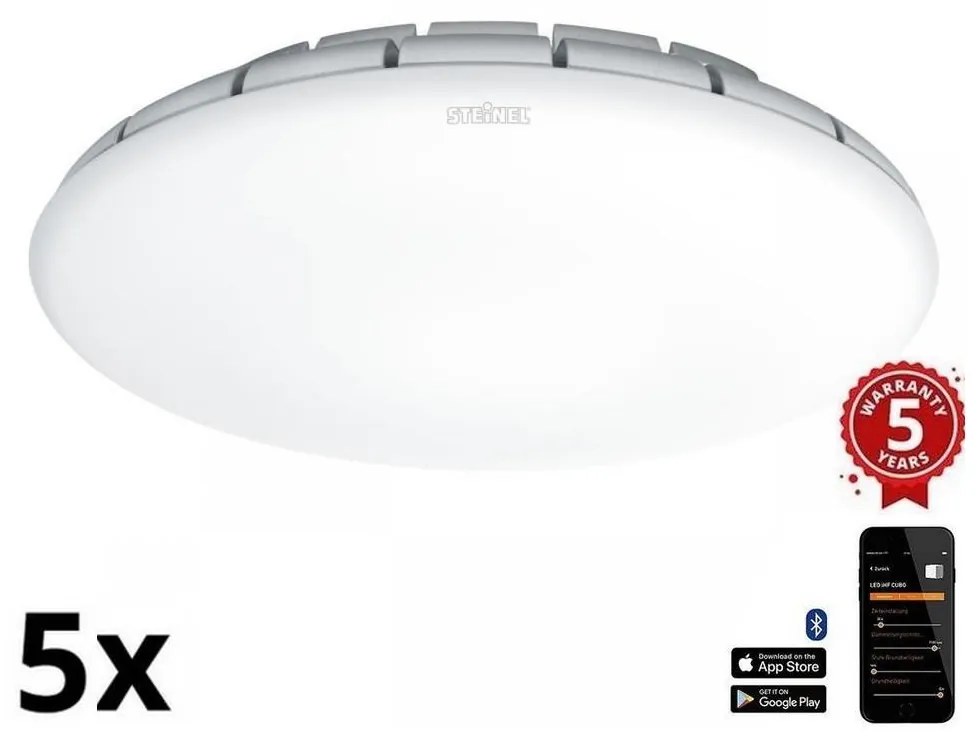 Steinel Steinel 081928 - SADA 5x LED Svietidlo so senzorom RS PRO S10 SC 9,1W/230V 4000K ST081928