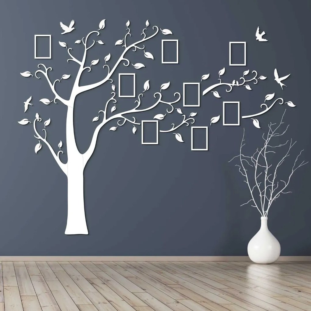 DUBLEZ | Drevený rodostrom s fotorámikmi na stenu
