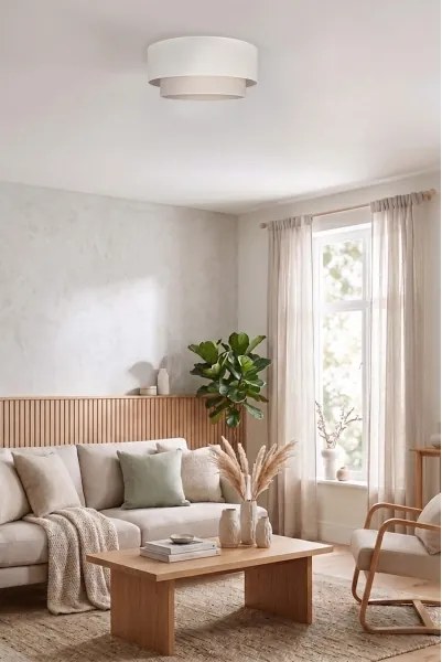 Brilagi - LED stropné svietidlo BOHO ECO 1xE27/10W/230V pr. 40 cm krémové