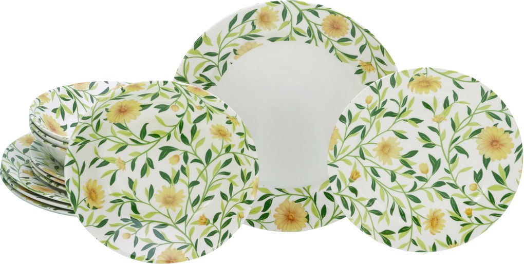 XXXLutz JEDÁLENSKÝ SERVIS Amarilla 12-dielne Creatable - Online Only bytové doplnky - 007768052502