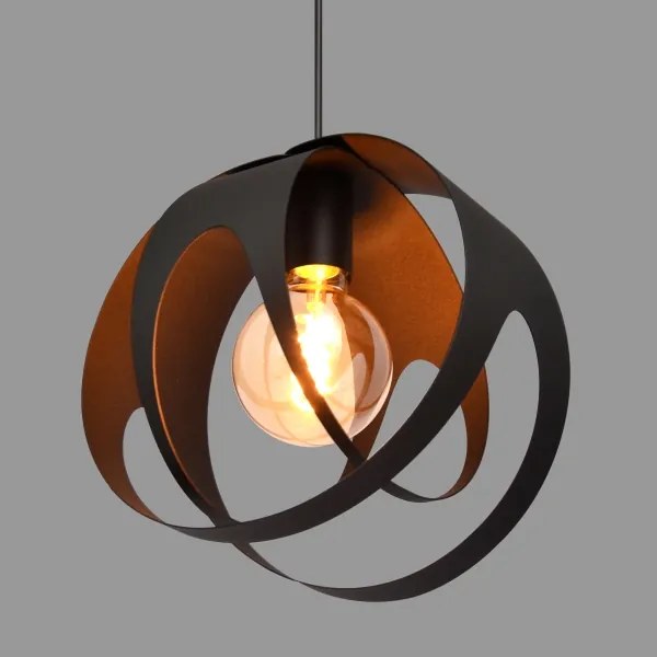 Luster na lanku MOONLIGHT 1xE27/15W/230V čierna