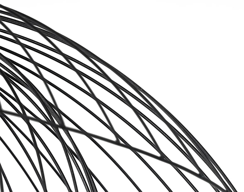 Inteligentné závesné svietidlo čierne 66 cm vrátane Wifi G95 - Pua