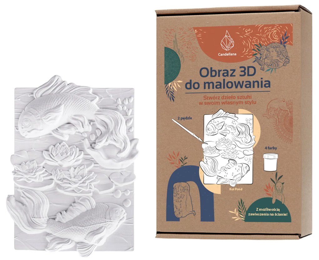 IKO 3D sadrová maľba – rybičky