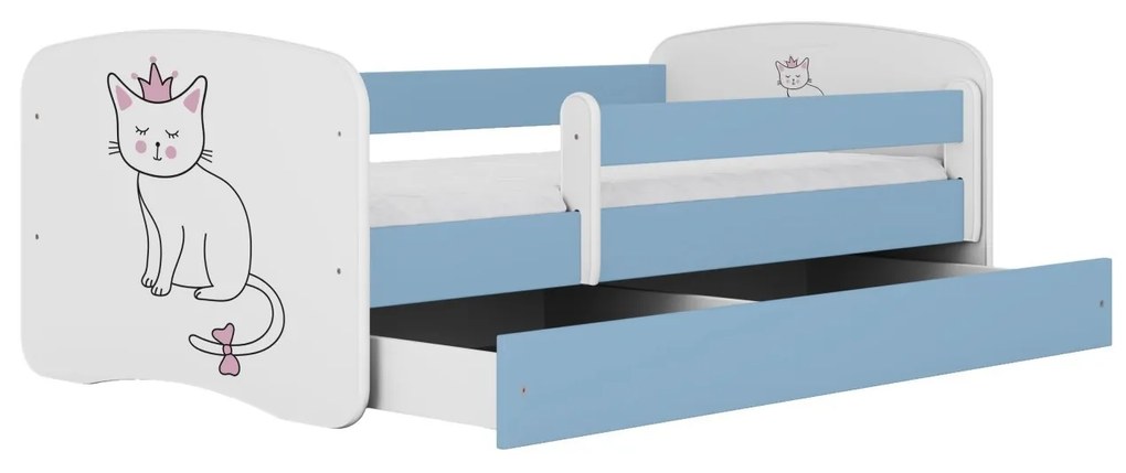 Detská posteľ Babydreams mačka modrá