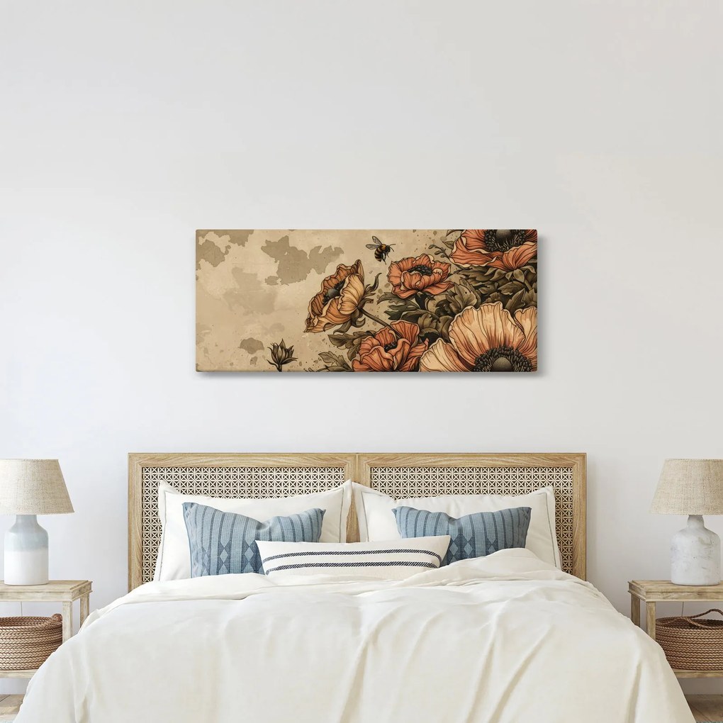 Obraz - Včelia lúka II. (120x50 cm)
